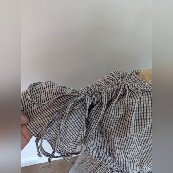 Max Studio sz XL black & white Boho lightweight dress with 2 pockets - Picture 3 of 6